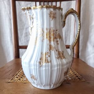 Antique Martial Redon Limoge Pitcher Vase